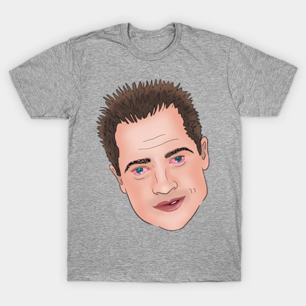 Brendan Fraser Crying Eyes Dank Meme T-Shirt by Barnyardy